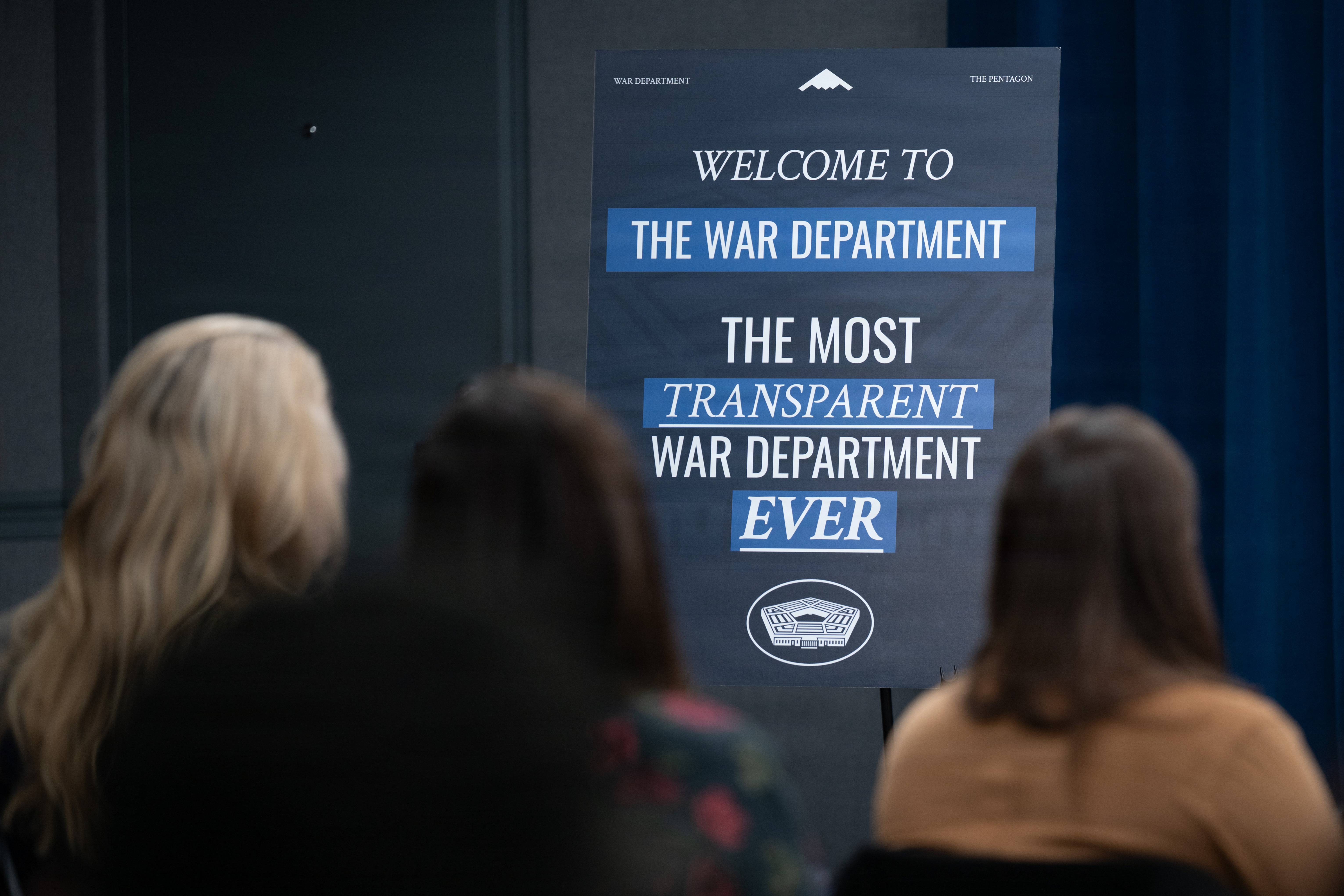 Pentagon Press Secretary Kingsley Wilson conducts a press briefing at the Pentagon, Washington, D.C., Dec. 2, 2025. (DoW photo by U.S. Navy Petty Officer 1st Class Eric Brann)