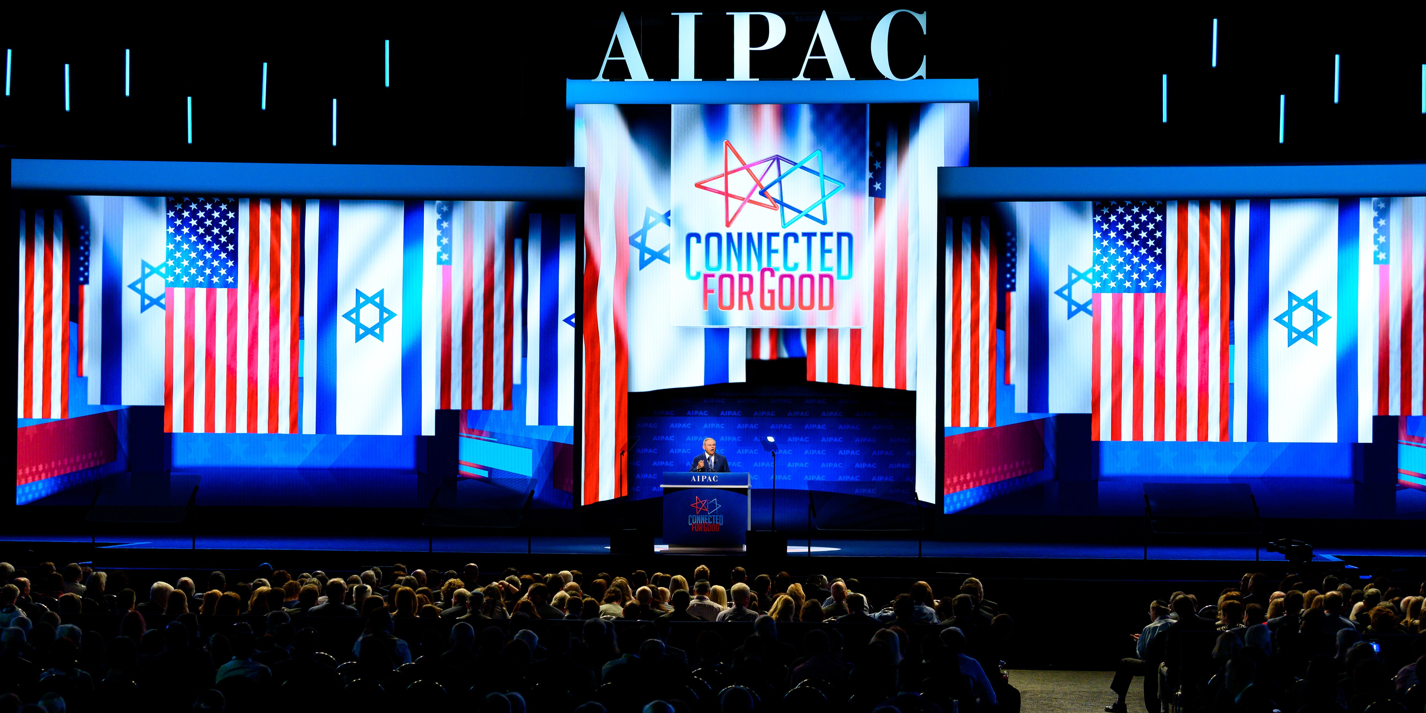 WASHINGTON, DC, UNITED STATES - 2019/03/26: U.S. Senator Bob Menendez (D-NJ) seen speaking during the American Israel Public Affairs Committee (AIPAC) Policy Conference in Washington, DC. (Photo by Michael Brochstein/SOPA Images/LightRocket via Getty Images)