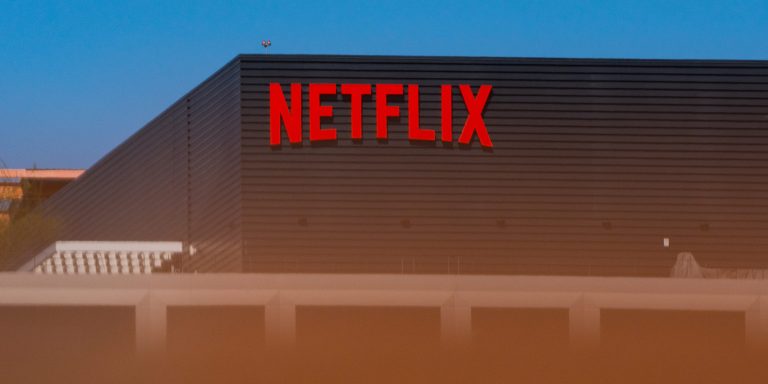 Signage outside the Netflix Inc. office building on Sunset Boulevard in Los Angeles, California, U.S. on Monday, April 19, 2021. Netflix Inc. is scheduled to release earnings figures on April 20. Photographer: Bing Guan/Bloomberg via Getty Images