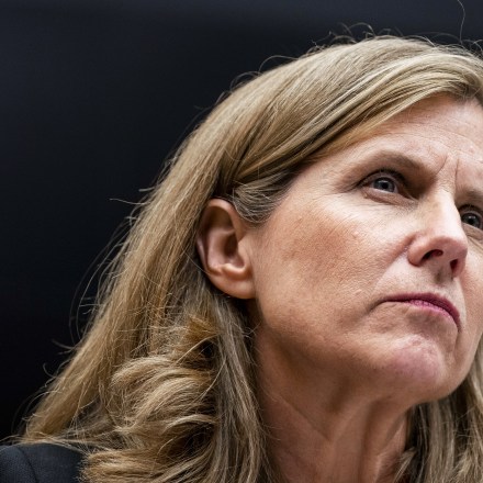 Liz Magill, president of the University of Pennsylvania, during a House Education and the Workforce Committee hearing in Washington, DC, US, on Tuesday, Dec. 5, 2023. Lawmakers on the education committee will grill the leaders of Harvard University, the University of Pennsylvania and the Massachusetts Institute of Technology about their responses to protests that erupted after the October 7 attack on Israel by Hamas. Photographer: Haiyun Jiang/Bloomberg via Getty Images