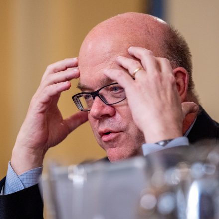 WASHINGTON, DC - JUNE 03: Committee ranking member Rep. Jim McGovern (D-MA) speaks during a House Rules Committee hearing to discuss a bill that would sanction the International Criminal Court (ICC), on Capitol Hill on June 3, 2024 in Washington, DC. The attempt at a bipartisan bill comes as a result of requests for arrest warrants for top Israeli leaders from the ICC over the war against Hamas in Gaza, and is an effort by some lawmakers in Washington to deter the court going forward with such charges. (Photo by Andrew Harnik/Getty Images)