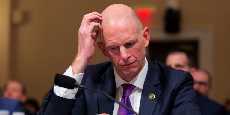 WASHINGTON, DC - DECEMBER 11: Operations Director of the National Security Branch at the Federal Bureau of Investigation (FBI) Michael Glasheen testifies before the House Committee on Homeland Security in the Cannon House Office Building on December 11, 2025 in Washington, DC. The committee convened to hear testimony from top national security officials on potential worldwide threats.  (Photo by Anna Moneymaker/Getty Images)