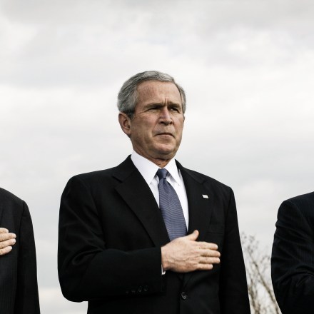 U.S. Secretary of Defense Donald Rumsfeld, President George W. Bush, Vice President Dick Cheney at the Pentagon in Arlington, Va., on Dec. 15, 2006.Photo: Charles Ommanney/Getty Images